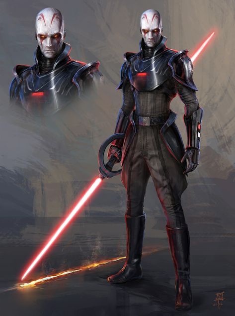 Sith Inquisitor Sith Armor, Grand Inquisitor, Star Wars Villains, Star Wars Sith, Dark Side Star Wars, Star Wars Characters Pictures, Star Wars Concept Art, Star Wars Empire, Star Wars Rpg