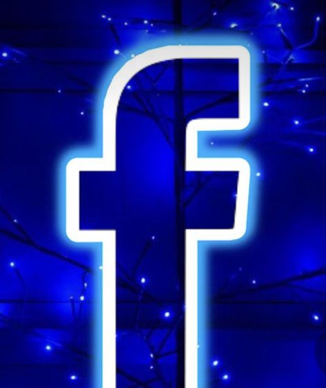 Neon blue App Icons Facebook, Neon App Icons, Facebook Icon, Decent Wallpapers, Just Friends Quotes, Friendship Quotes Images, Blue Aesthetic Dark, Facebook Icons, Red Background Images