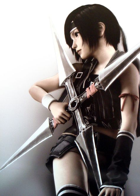 Final Fantasy VII: Advent Children -  Yuffie Kisaragi Yuffie Kisaragi, Cloud And Tifa, Advent Children, Final Fantasy Collection, Final Fantasy Artwork, Final Fantasy Vii Remake, Final Fantasy Art, Cloud Strife, After Life