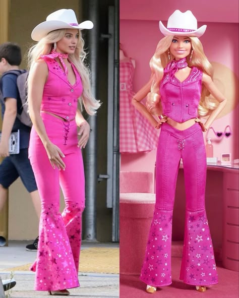 Barbie Cowgirl Outfit, Barbie Costume Ideas Women, Barbie Outfits Ideas, Cowgirl Barbie, Barbie Cowgirl, Halloween Costume Suit, Barbie Collector Dolls, Barbie Outfits, Barbie Costume