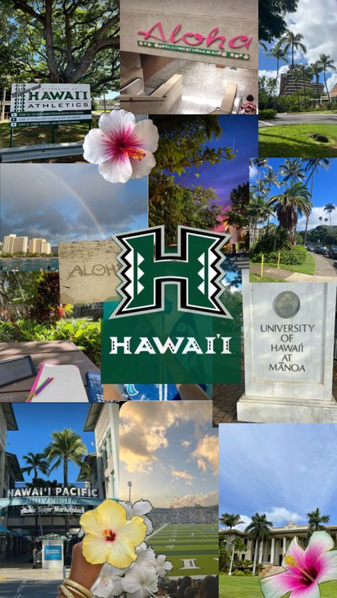 #Hawaii 𖦹 University Of Hawaii At Manoa, Dream University, University Of Hawaii, Dream College, Mermaid Dreams, Dream School, Aloha Hawaii, College Life, My Dream