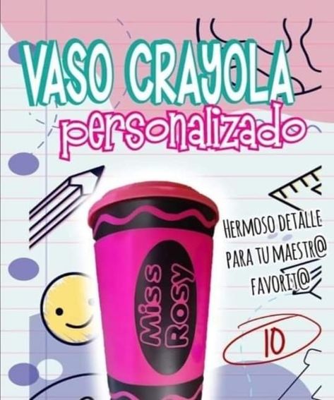 Vaso Crayola, Cricut Ideas, Travel Mug, Convenience Store Products, Cricut, Cafe, Tableware