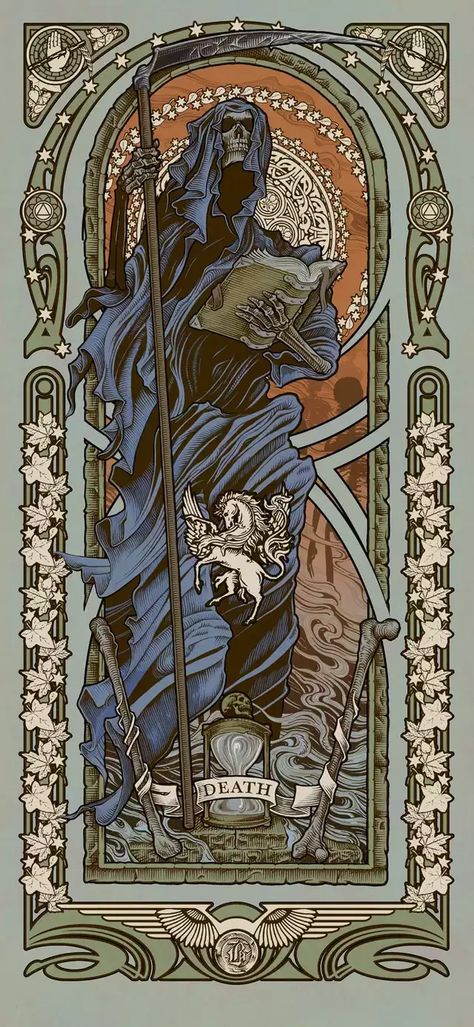 Tarot Cards Art Illustration, Forest Book, Book Vibes, Apocalypse Art, Horsemen Of The Apocalypse, Tarot Cards Art, 다크 판타지, The Apocalypse, Occult Art