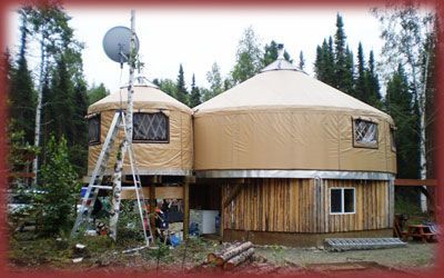 The Super 2 Story All Weather - Alaskan Style Yurt! 2 Story Yurt, Yurt House, Yurts For Sale, Pacific Yurts, Yurt Life, Yurt Interior, Yurt Home, Yurt Living, Exterior Finishes