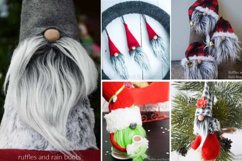 Make a gnome beard from faux fur, yarn, moss, wool, and rope. Learn how to choose, cut, and style any material for gnome beards. Gnomes Beard Diy, Gnome Beards, Gnome Beard, Yarn Beard, Beard Ideas, Fun Diy Halloween Decorations, Diy Beard, How To Braid, Gnome Tutorial