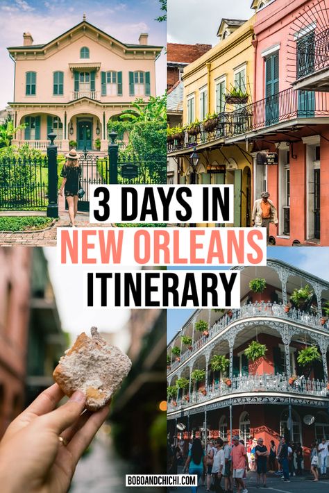 how to spend 3 days in New Orleans itinerary | New Orleans trip | New Orleans weekend trip | things to do in New Orleans | New Orleans vacation | New Orleans Mardi Gras | French Quarter New Orleans | Garden District New Orleans | what to do in New Orleans | things to do in NOLA | NOLA travel guide | New Orleans travel guide | New Orleans Louisiana | New Orleans photography | New Orleans Instagram | New Orleans food | New Orleans tours #NewOrleans #NOLA #Louisiana #itinerary #travel New Orleans Weekend Trip, New Orleans Instagram, Food New Orleans, New Orleans Trip, New Orleans Itinerary, New Orleans Food, Weekend In New Orleans, New Orleans Garden District, New Orleans Travel Guide