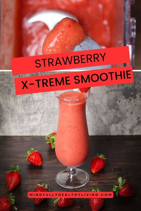 Whip up your own version of the famous Smoothie King favorite with this Strawberry X-treme recipe! Enjoy a blend of sweet strawberries, tropical papaya, and crisp apple juice for a refreshing and extreme smoothie experience. Perfect for strawberry lovers and healthy snackers alike! Smoothie King Recipes Copycat, Smoothie King Recipes, Smoothie King, Crisp Apple, Apple Juice, Papaya, Strawberries, Smoothie, Juice