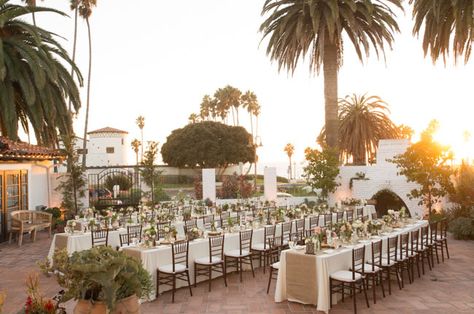 reception, San Clemente wedding venue, outside wedding, palm trees, beautiful wedding setting Original Wedding Ideas, Casino San Clemente, Socal Wedding Venues, Wedding Locations California, San Clemente Wedding, Casino Wedding, Trees Beautiful, Spanish Wedding, California Wedding Venues