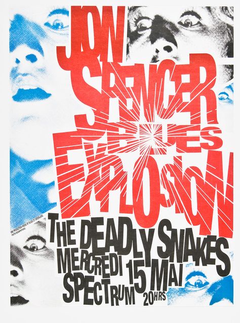 Jon Spencer Blues Explosion, Art Park, Art Magic, Concert Poster, Favorite Fonts, Music Posters, Gig Posters, Band Posters, Concert Posters