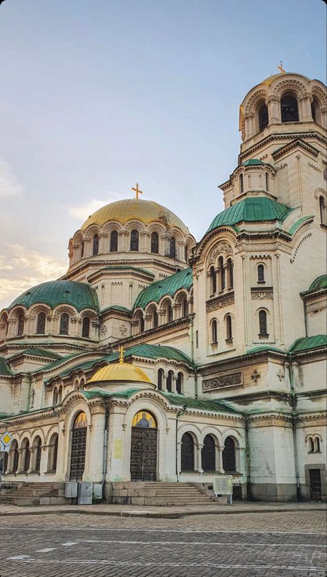 Cathedral Reference, Sofia Bulgaria Aesthetic, Sofia City, Christian Architecture, Alexander Nevsky Cathedral, Bulgaria Sofia, Alexander Nevsky, Notre Dame Basilica, Sofia Bulgaria