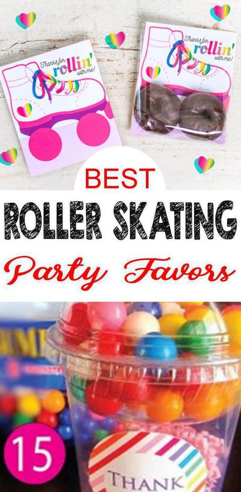 Roller Skating Party Favors! BEST & COOL party favors for a Roller Skating theme party! Birthday party favors great for girls and for boys. DIY craft projects, goodie bags, party favor bags & more. Check out the most amazing Roller Skating party favors everyone will want to take home! Skating Party Favors, Roller Skating Party Favors, Roller Rink Birthday, Skate Wallpaper, Roller Skating Birthday Party, Roller Skate Cake, Skate Party Favors, Roller Skate Birthday Party, Skating Birthday Party