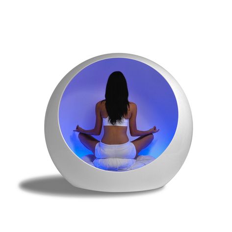 Om Meditation Pod by Alberto Frias | Archello Sleep Capsule, Pod Bed, Mind Gym, Portfolio Magazine, Space Environment, Om Meditation, Beauty Therapy Room, Zen Interiors, Luxury Portfolio