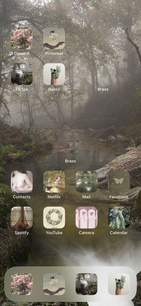 Ethereal Phone Theme, Dreamy Homescreen, Fairycore Widgets, Fairycore Homescreen, Ios Themes, Phone Homescreen, Phone Things, Icon Ideas, Phone Decor