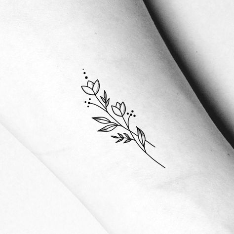 Wildflower Temporary Tattoo / Floral Wrist tattoo / Small Flower Forearm Tattoo / Botanical Feminine tattoo / Simple Outline Tattoo Wildflower #7 Size: The size of this Wildflower Temporary Tattoo is approximately  2  inches in height If you would like this design in a smaller or larger size that isn't already listed, please message us directly on Etsy BEFORE placing your order so we can provide you with accurate pricing. Directions: 1.    Peel off the clear plastic layer with your fingernail or Lower Wrist Tattoos For Women, Simple Outline Tattoo, Floral Wrist Tattoo, Flower Forearm Tattoo, Tiny Flower Tattoos, Simple Flower Tattoo, Side Wrist Tattoos, Tiny Tats, Tattoo Floral