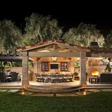 Classic Home Decor Ideas, Best Greige Paint, Best Greige, Outdoor Patio Ideas Backyards, Greige Paint, Outdoor Kitchen Countertops, Grill Area, Backyard Pavilion, Backyard Kitchen