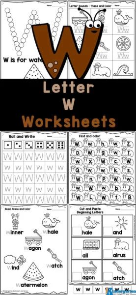 Make practicing writing letters fun and EASY with free printable alphabet worksheets! Here is a set 20 pages of letter w worksheets! In this pack are various ways for kindergartners to work on tracing letter w!  Simply print the set of pages to practice letter w worksheets preschool, pre-k, kindergarten, and first grade.  The tracing letter w worksheets pages include a huge variety including: do-a-dot printables, tracing upper and lowercase letter w, writing w worksheet, letter w sound review, r Letter W Worksheets Kindergarten, Letter W Preschool, Letter W Crafts, Letter W Activities, Letter E Craft, Letter P Worksheets, January Preschool, Free Printable Alphabet Worksheets, Letter B Worksheets