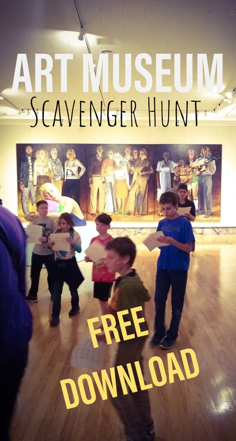 Art Museum Scavenger Hunt Museum Kids Activities, Museum Scavenger Hunt, Picture Scavenger Hunts, Church Artwork, Kids Art Galleries, Milwaukee Art Museum, Asian Art Museum, Denver Art Museum, Phoenix Art