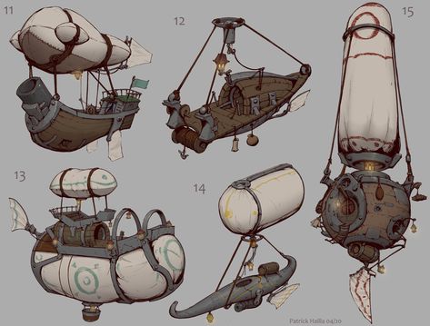 Airship Art, Steampunk Vehicle, 3d Karakter, Steampunk Airship, Props Concept, Dungeons And Dragons Homebrew, Steampunk Art, Creature Concept Art, Fantasy Concept Art