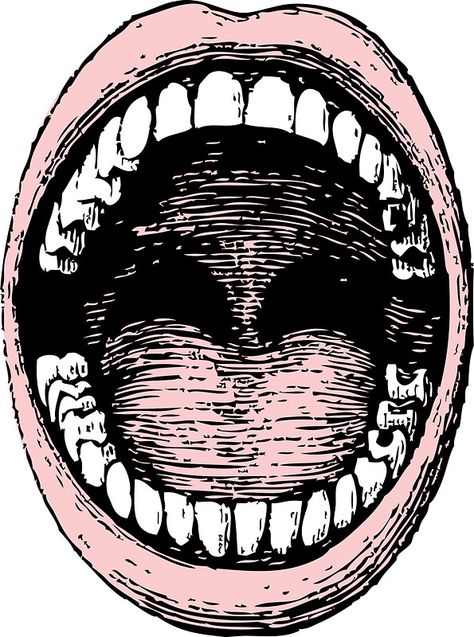 Open Mouth Drawing, Mouth Clipart, Teeth Illustration, Cartoon Mouths, Tumblr Png, Mouth Drawing, Lips Drawing, Open Mouth, Free Clip Art