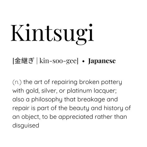 Kintsugi, the broken can be repaired and be beautiful <3 #simplymots #kintsugi #japaneseword #kinsooge #金継ぎ #warrior #broken pottery #goldlacquer #beauty #history #object #japan Kintsugi In Japanese, Kintsugi Definition, Kintsugi Meaning, Kintsugi Inspired Art, Pottery Quotes Inspiration, Kintsugi Design, Japanese Kintsugi, Kintsugi Pottery, Broken Pottery Ideas