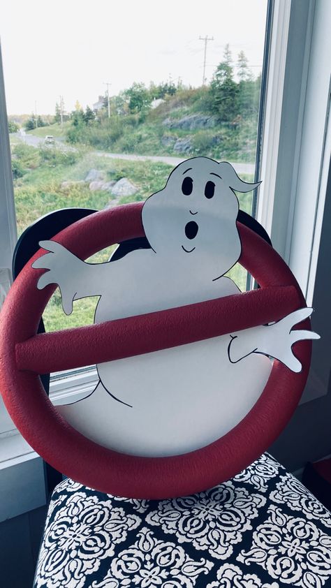 Ghostbuster Halloween Door, Ghost Buster Theme Trunk Or Treat, Ghostbuster Party Decorations, Ghost Busters Decorations Diy, Ghost Busters Door Decorations, Ghostbusters Diy Decorations, Ghostbusters Float, Ghost Buster Halloween Decorations, Ghost Busters Halloween Decor