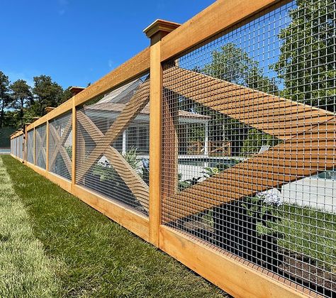 Wire | Atlantic Fence Supply | Bellingham Wire Panel Fence, Hog Wire Fencing, Fence With Wire, Hogwire Fence, Wood And Wire Fence Ideas, 3 Board Fence With Wire, Post And Rail Fence With Wire, Wire And Wood Fence, 6ft Hog Wire Fence