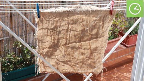 How To Clean Burlap Fabric, How To Wash Burlap Fabric, Burlap Wreath Tutorial, Hessian Fabric, Homemade Cleaners, Burlap Sacks, Wire Wreath Frame, Burlap Bags, Fabric Ideas