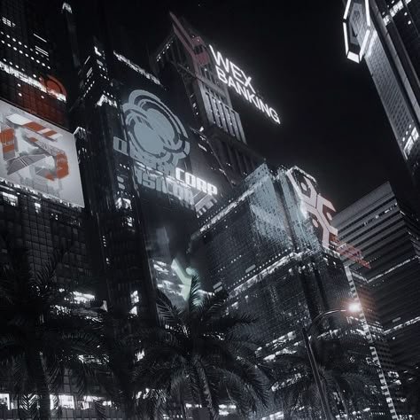 Cybercore Aesthetic, Futuristic Aesthetic, Cyberpunk City, Cyberpunk Aesthetic, Blue City, Futuristic City, Detroit Become Human, Cyberpunk 2077, Night City