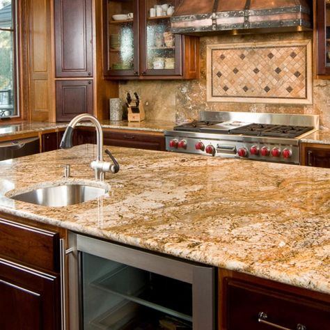 IT'S ALL ABOUT MARBLE GRANITE SLABS FOR YOUR KITCHEN SPACE BY BHANDARI MARBLE GROUP | Bhandari Marble Group Granite Countertop Cleaner, Cleaning Granite Countertops, Cheap Kitchen Remodel, How To Clean Granite, Southern Interior, Outdoor Kitchen Countertops, Small Kitchen Island, How To Install Countertops, Granite Flooring