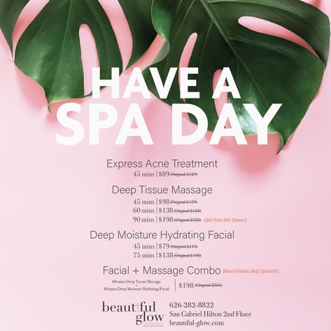 Spa Business Ideas, Spa Promo, Spa Content, Facial Esthetician, Salon Advertisement, Spa Flyer, Spa Specials, Esthetician Business, Massage Therapy Business