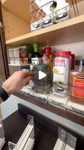 Vertical Spice on Instagram: "Vertical Spice Is Your One Stop Shop For Organizing Your Entire Cabinet 🤩" Organize Ideas, Instagram Recipes, One Stop Shop, Storage Organization, Closet, On Instagram, Instagram