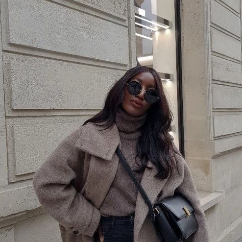 Babaton Slouch Coat Outfit, Peacoat Outfit, Coat Outfits, All About Fashion, Sweater Dress, Winter Fashion, Autumn Fashion, Photo And Video, Instagram Photo