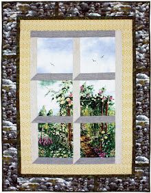 Quilt Inspiration: Free Pattern Day: Attic Windows Quilts Attic Window Quilts, Attic Windows, Window Quilt, Moon Quilt, Attic Renovation Ideas, Rose Arbor, Panel Quilt Patterns, Finished Attic, Attic Playroom