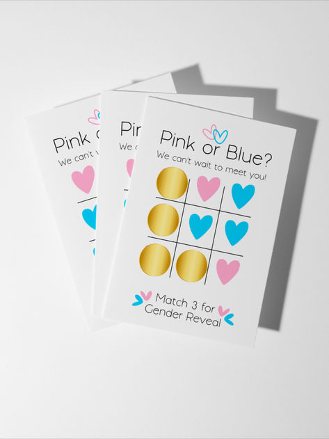 Add some excitement to your gender reveal with our scratch-off cards! Featuring a cute “Pink or Blue?” design, these scratch cards are a fun and interactive way to share your baby’s gender. Ideal for gender reveal parties, baby showers or even sending in the post to family and friends. Gender Reveal Card Ideas, Gender Reveal Cards Diy, Find'n Out Gender Reveal, Blues Clues Gender Reveal Invitations, Gender Reveal Scratch Off, Gender Reveal Cards, Scratch Off Cards, Scratch Card, Scratch Off