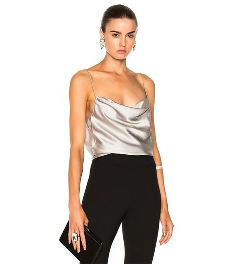 Going Out Tonight? Yeah, You'll Want to Wear This via @WhoWhatWear Silk Cami Outfit, Very Fair Skin, Cami Outfit, Date Night Looks, Tango Dress, Tanks Tops, Planet Blue, Silk Cami, Nili Lotan