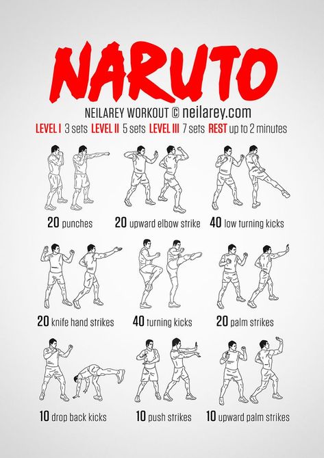 Naruto Workout, Darebee Workout, Nerdy Workout, Anime Workouts, Hero Workouts, Anime Workout, Fighter Workout, Superhero Workout, Mma Workout