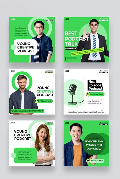 Podcast Talk Social Media Post Templates PSD Podcast Branding Inspiration, Social Media Graphics Templates, Social Media Podcast Design, Podcast Social Media Post Design, Corporate Design Social Media, Podcast Post Instagram, Podcast Template Design, Podcast Social Media Post, Podcast Branding Design