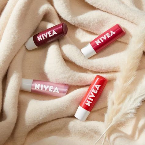 NIVEA Lip Care, Fruity Tinted Lip Balm Variety Pack, Includes Cherry, Strawberry, Blackberry and Watermelon Scents, Get now 👉 https://amzn.to/4e8RJUb Fruit Lip Balm, Nivea Lip Balm, Cherry Strawberry, Collagen Cream, Lip Balm Set, Flavored Lip Balm, Body Sunscreen, Moisturizing Lip Balm, Tinted Lip Balm