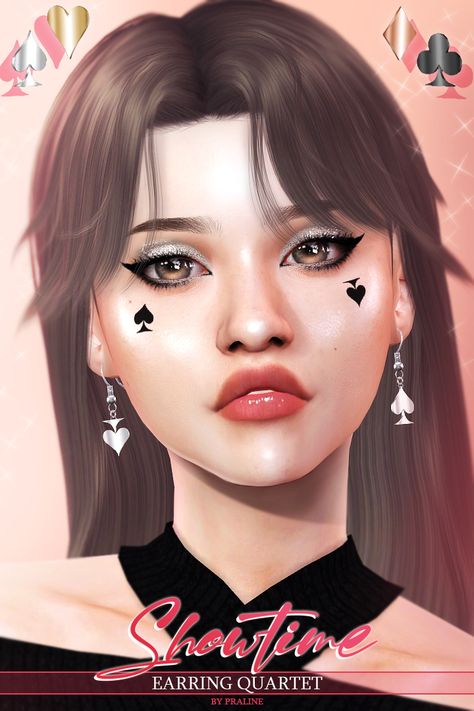 Sims Accessories, Circus Makeup, Dinner Fits, Makeup Cc, Sims 4 Update, Special Effects Makeup, New Earrings, Virtual Fashion, Sims 4 Cc Finds