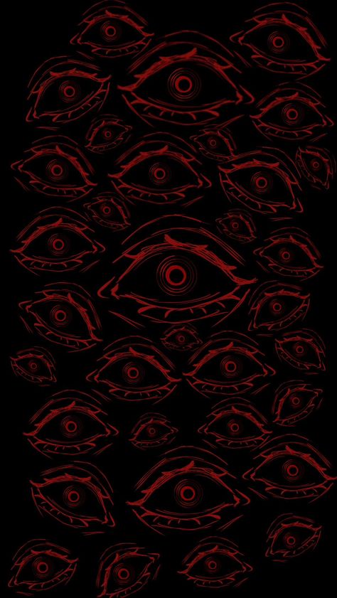 Red And Black Halloween Wallpaper, Red Spider Aesthetic, Satanism Wallpaper, Scary Wallpaper Aesthetic, Red Halloween Wallpaper, Eye Wallpaper Aesthetic, Scary Halloween Wallpaper, Demon Wallpaper, Eyes Creepy