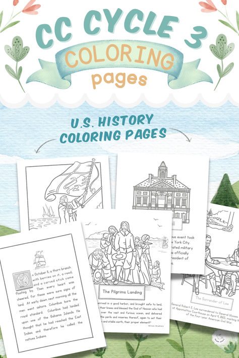 Are you looking for a fun and engaging way to learn about the wonders of U.S. history? Look no further than Plum Jolly’s collection of CC Cycle 3 coloring pages. These free printable PDF downloads are not only adorable and free, but also offer a wide range of options to spark your imagination, foster learning, and enhance your Classical Conversations journey. Immerse yourself in U.S History and bring the past to life with these amazing coloring pages! Cc Cycle 3 History, Classical Conversations Cycle 3, Monroe Doctrine, Cc Cycle 3, Kids Tea Party, Cycle 3, Romantic Period, Homeschool Education, Bible Coloring Pages