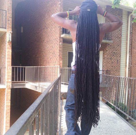 Super Long Locs, Naruto Hairstyles, Dr Claims, Black Naruto, Dreadlock Journey, Lock Styles, Thick Locs, Long Locs, Loc Inspiration