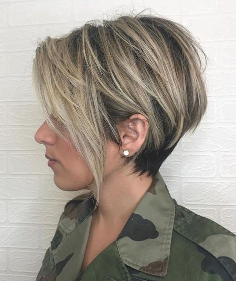 Tousled Blonde Balayage Pixie Cute Sassy Short Haircuts, Grey Fine Hair Over 50, Short Hair For Over 50 Women, A Symmetrical Pixie, Long Pixie Hairstyles For Fine Hair, Long Pixie Cuts For Fine Hair, Easy Pixie Haircut, Back Of Pixie Haircut Neckline, Balayage Pixie