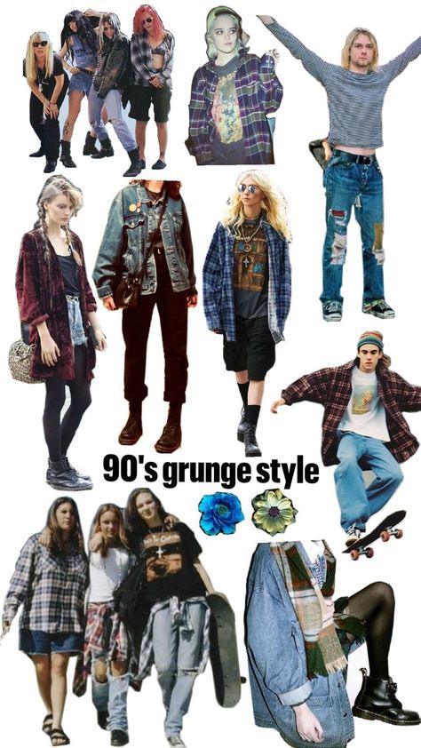 90s grunge style inspiration 90s Grunge Capsule Wardrobe, 90s Boho Grunge, Skater Outfits Aesthetic 90s, 80 Grunge Outfits, Punk 90s Fashion, Actual Grunge Outfits 90s, 90s London Fashion, Night Core Outfits, 2000s Fashion Outfits School Appropriate