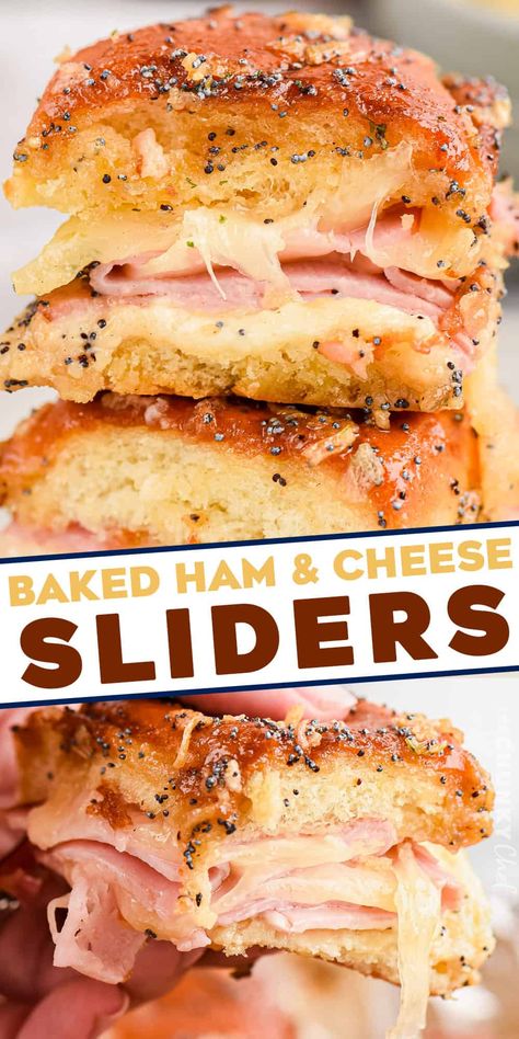 Honey Dijon Sauce, Baked Ham And Cheese Sliders, Ham And Swiss Sliders, Ham Sliders, Ham And Cheese Sliders, Dijon Sauce, Black Forest Ham, Cheese Sliders, Ham Sandwiches