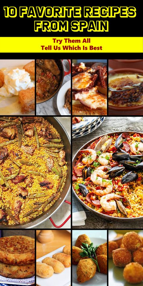 Spain Dishes Recipes, Spain Recipes Traditional, Foods From Spain Traditional, Traditional Spain Food, Spanish Cuisine Recipes, Spanish Dishes Spain, Spanish Food Recipes Spain, Spanish Dishes Recipes, Spain Food Recipes