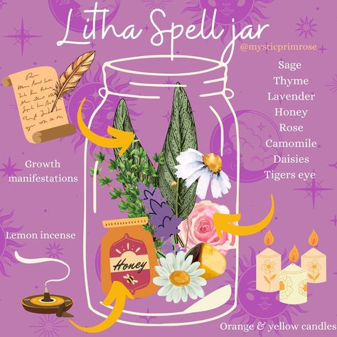 Litha Spell Jar, Ostara Spell Jar, Element Jars Witchcraft, Summer Solstice Spell Jar, Summer Rituals, Secular Witchcraft, Productivity Spell Jar, Litha Ideas, Litha Aesthetic