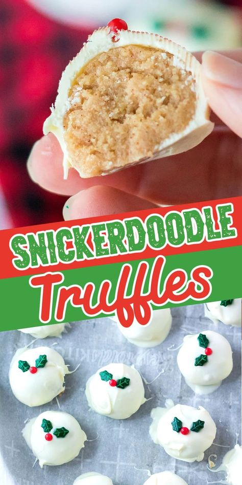 Snickerdoodle Truffles, Golden Oreo Recipes, Oreo Balls Christmas, Oreo Cream Cheese, Oreo Truffles Recipe, Cream Cheese Ball, Christmas Truffles, Golden Oreo, Snickerdoodle Cookie