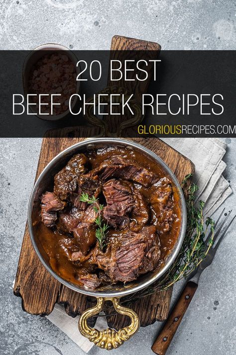 Beef Cheek Recipes Beef Cheeks Recipe Slow Cooker, Beef Cheek Meat Recipe, Beef Cheek Tacos Recipe, Beef Cheeks Slow Cooker, Beef Cheeks Recipe, Slow Cooked Beef Cheeks, Braised Beef Recipes, Beef Tacos, Beef Cheeks