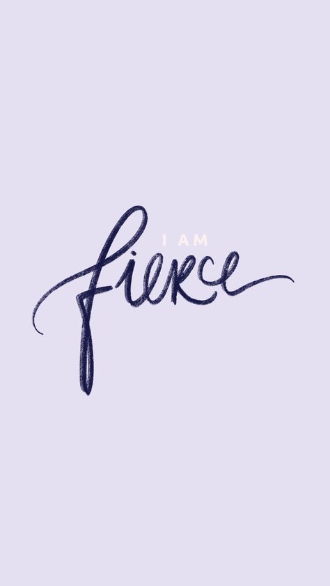 Tech Love 03: I Am Wallpapers I Am Fierce Quotes, Fierce Wallpaper, Lettering Procreate, I Am Quotes, I Am Free, I Am Loved, Handlettering Quotes, Procreate Lettering, Ipad Lettering